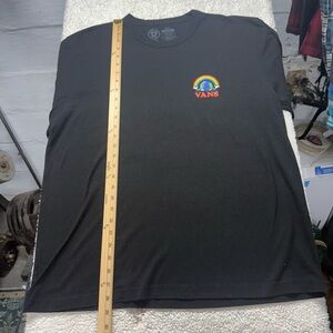 Vans longsleeve, rainbow earth good vibes graphic, Black T-Shirt, Men’s size XL